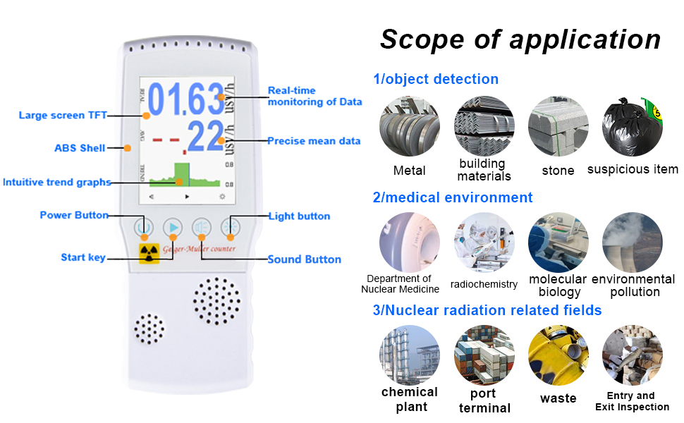 Geiger Counter Detector JF-C9